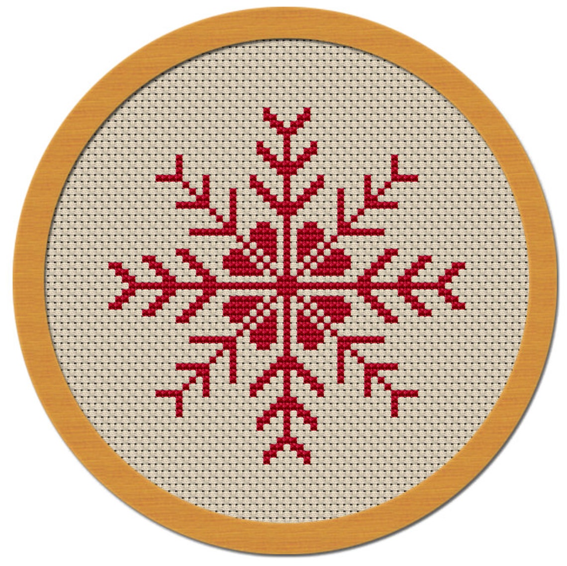 Holiday Snowflake Cross Stitch Pattern PDF File Etsy