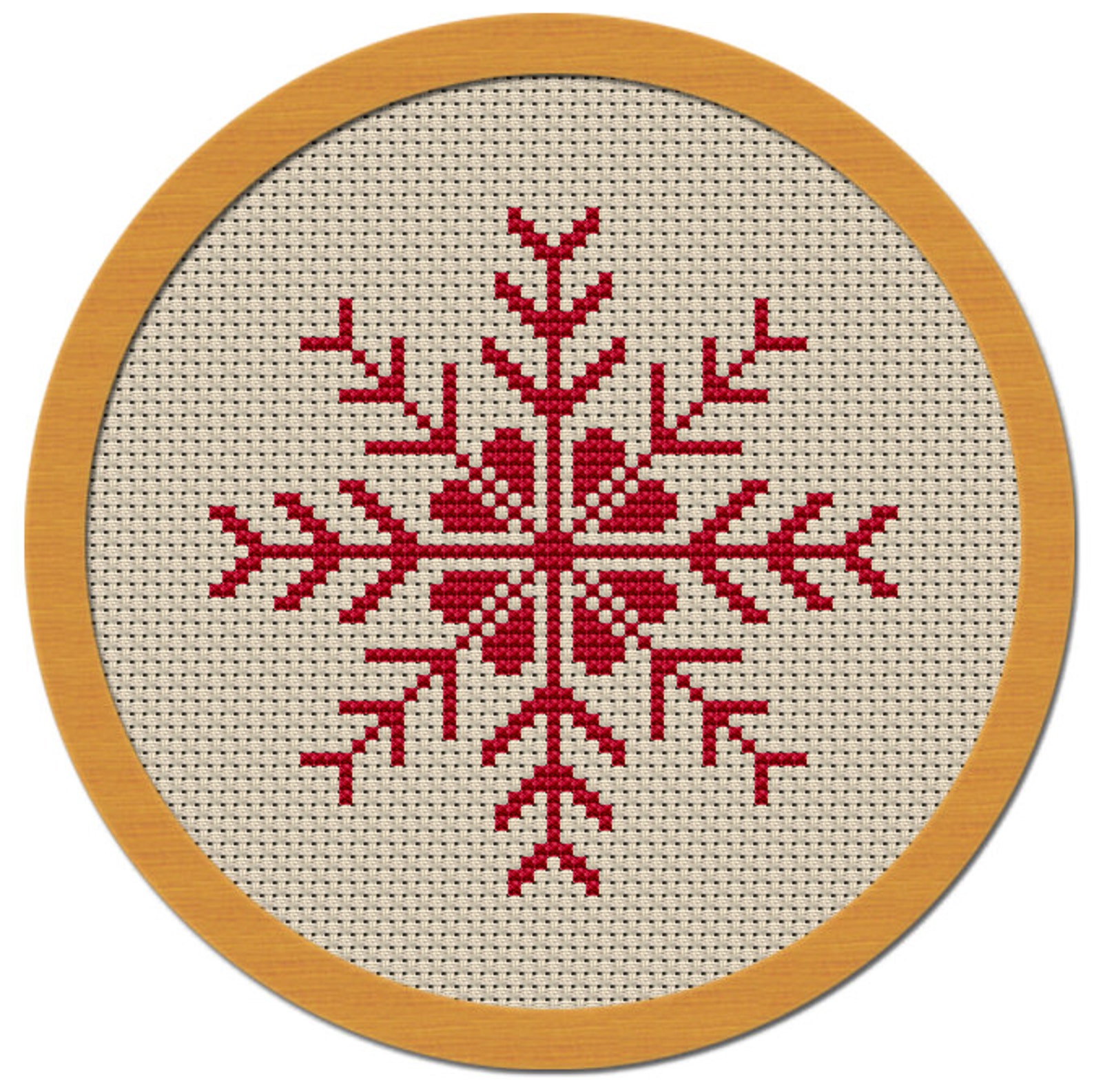 holiday-snowflake-cross-stitch-pattern-pdf-file-instant-download-etsy