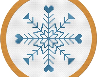 Holiday Snowflake Cross Stitch Pattern PDF File