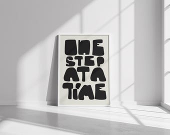 Motivational Wall Art: Inspiration, Organic, Abstract, Thick Letters Art (Digital Download)
