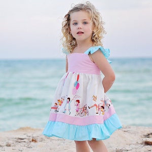 Audrey's Playdate Girls Flutter Sleeve Dress image 1