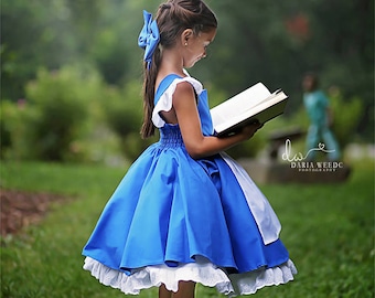 belle blue dress child
