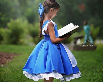 belle blue dress child