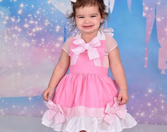 girls apron Pink Cinderella