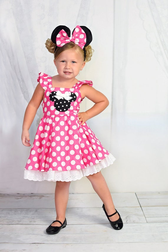 Girls Minnie Mouse Dress - Etsy