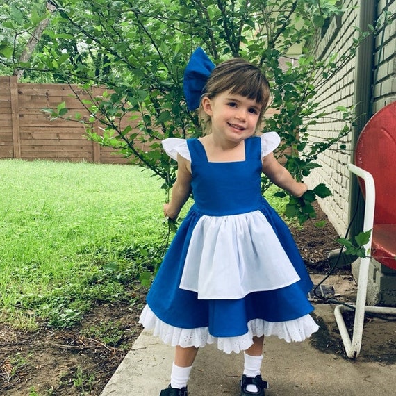 Belle blue dress kids hotsell