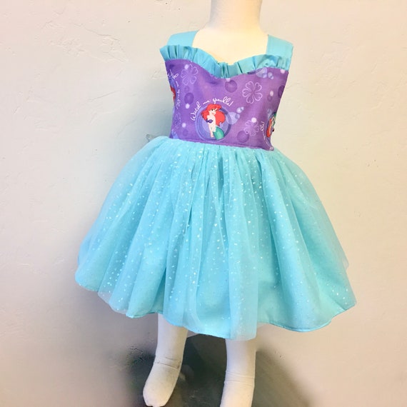 ariel's purple sparkly dress