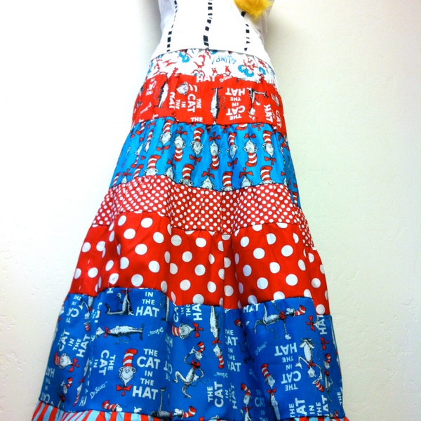 Dr Seuss Maxi Skirt Womens size S