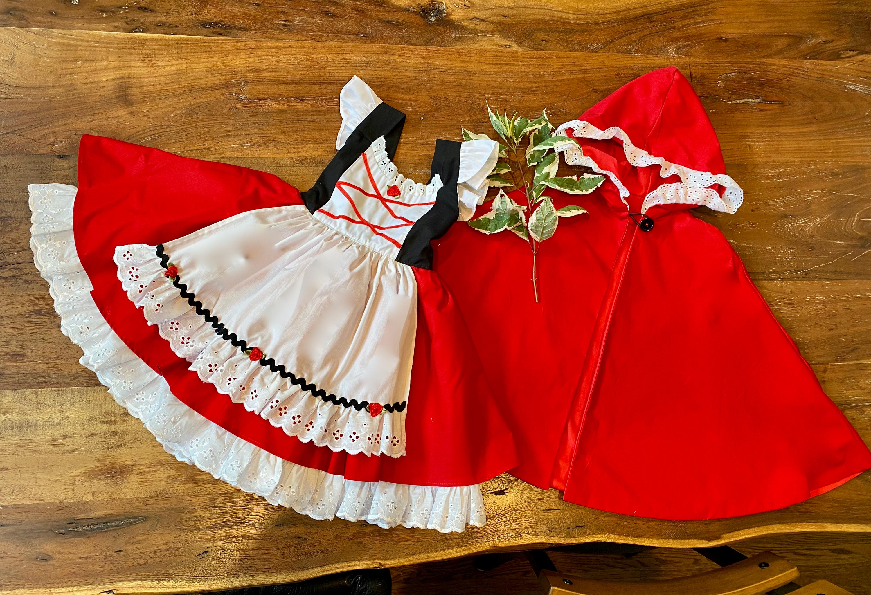 Red Hooded Cape Girls Storybook CAPE for Little Red Riding Hood - Etsy