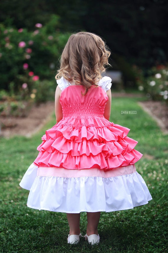 Robe Cendrillon Brodée Perles & Dentelle Pour Petite Fille - Taille 4T Rose - Neuve