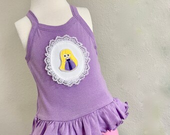 Toddler Rapunzel summer top