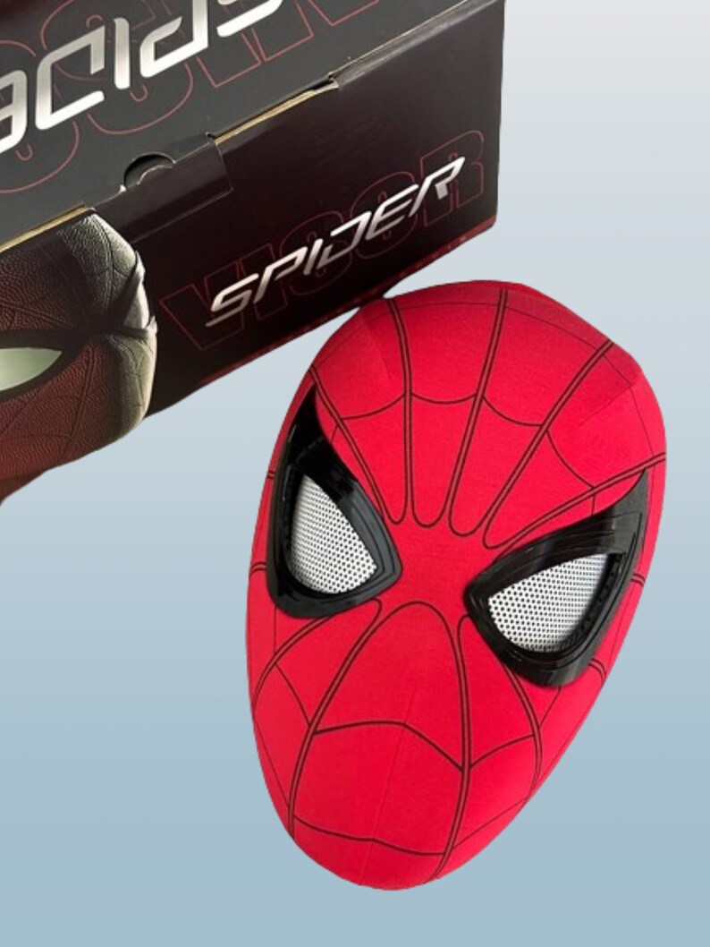 Spider Man Mask Moving Eyes Blinking Winking Lenses Remote Etsy