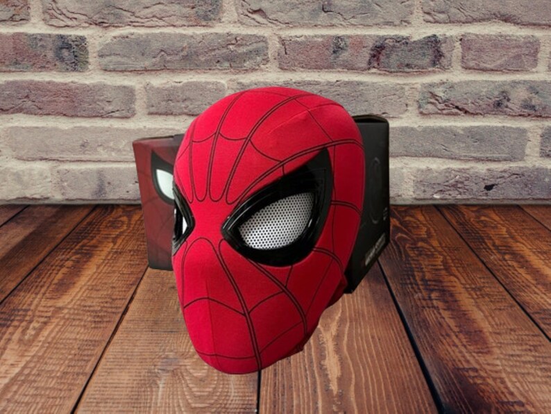 Spider Man Mask Moving Eyes Blinking Winking Lenses Remote Etsy