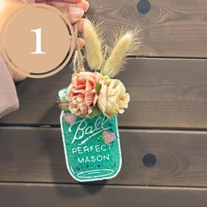 Handcrafted Mason Jar Car Freshie | Vintage Farmhouse Air Freshener