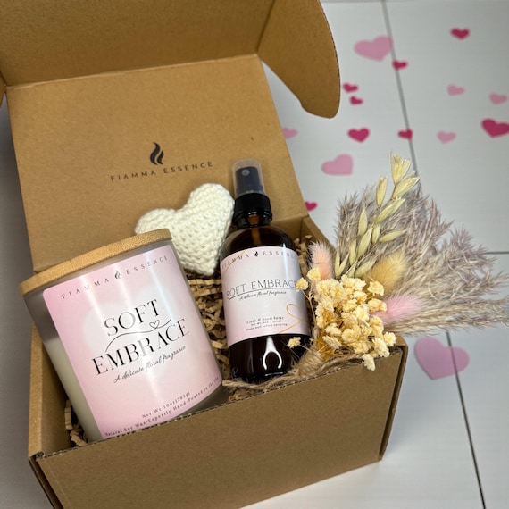 Valentines Day Gift| Soy Candle Gift Set | Handmade Floral Fragrance |Rose Jasmine Fragrance