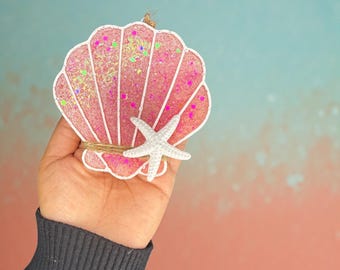Seashell Car Freshie | Coastal Car Air Freshener