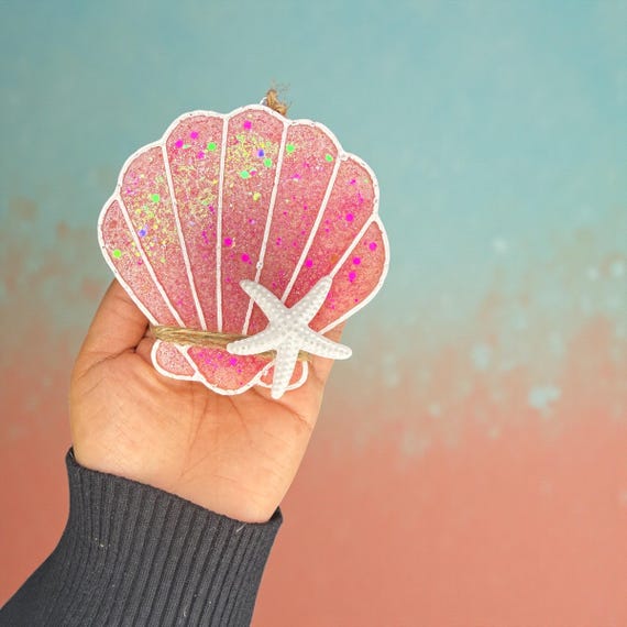 Seashell Car Freshie | Coastal Car Air Freshener