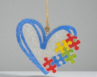 Autism Awareness Heart Car Freshie