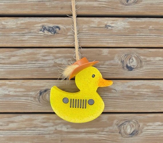 Cowboy Duck Car Freshie | Jeep Duck Fan Gift | Cute Duck Air Freshener | Jeep Lover Accessory | Western Scented Freshie