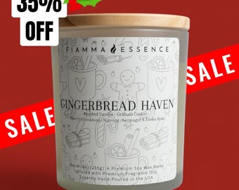 Gingerbread Haven Soy Candle | Holiday Spice, Cozy Bakery Aroma
