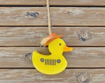 Cowboy Duck Car Freshie | Western Lover Gift