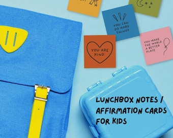 Affirmation Cards for Kids | Lunchbox Notes Gift Set | Printed & Shipped | Confidence Building | Positive Affirmations