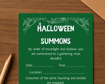 Halloween Party Invitation Bundle | Instant Access | 12 Colour Options | Digital Download