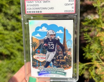 Custom Downtown Style Trading Card in Graded Slab Case | Personalized Team Card | Youth Sports Gift | Football Baseball Basketball Soccer