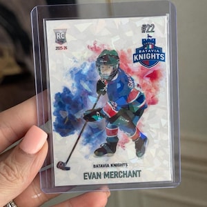 Custom Trading Card in Graded Slab Case | Personalized Team Card | Youth Sports Gift Keepsake | Hockey Baseball Softball Basketball Soccer image 3