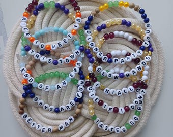 Niall Horan Inspired Dinner Party Tour Bracelet | End of an Era, Nice To Meet Ya, Slow Hands, This Town | Concert Friendship Bracelets