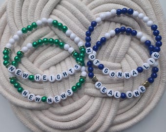 New Heights & Not Gonna Lie Podcast Bracelets – Fan Jewelry Travis Jason Kylie Kelce