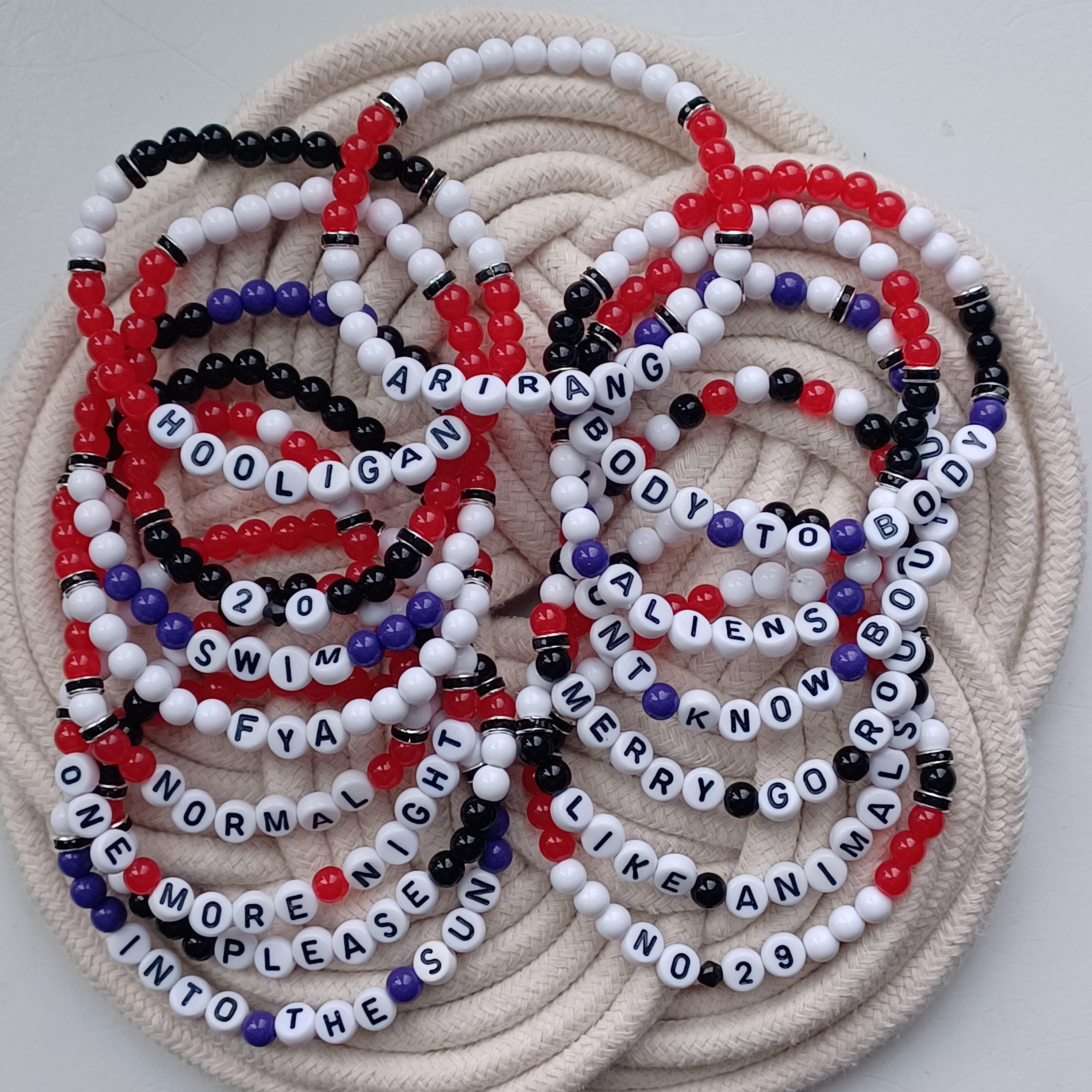 Arirang Bracelet Set | BTS Album Inspired | Red, Black, White