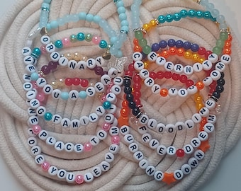 Finding Family Tour Beaded Friendship Bracelet - Ordinary & Fever Dream Concert Stack