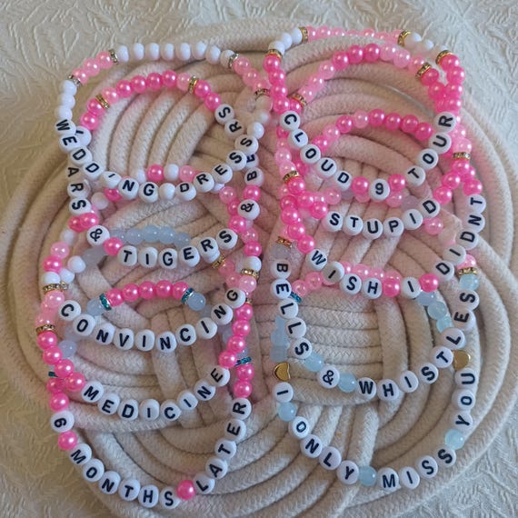 Megan Moroney Cloud 9 Tour Inspired Bracelet Set | 6 Months Later, Wedding Dress, Bells & Whistles
