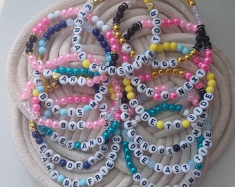 Ariana Grande Eternal Sunshine Tour Bracelets | The Boy Is Mine, We Can't Be Friends, Yes And?, 7 Rings, Thank U Next