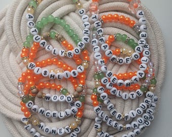 Taylor Swift “Showgirl Era” Bracelet Set – The Life of a Showgirl Inspired Friendship Bracelets | Swiftie Jewelry