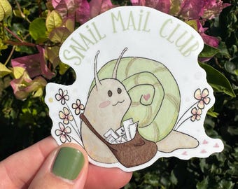 Snail Mail-sticker – Leuke Happy Mail-vinylsticker voor pennen, tijdschriften, plakboeken en enveloppen