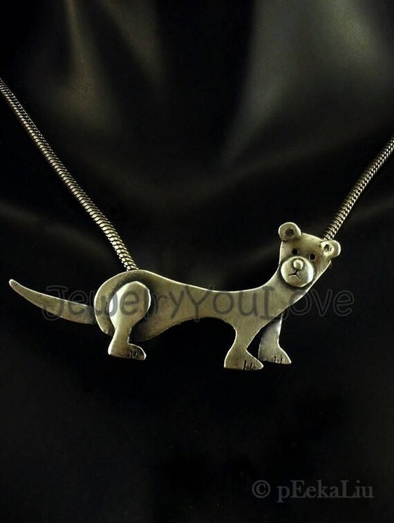 Ferret necklace hotsell
