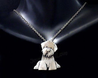 Maltese Neckace / Sterling Silver Dog/pet Maltese Necklace - Tinker