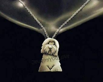 Sterling Silver Havanese Necklace - Darwin