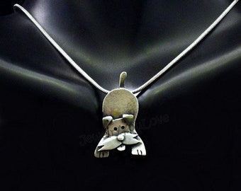 Sterling Silver Wire Fox Terrier/ Schnauzer Necklace / dog / Lakeland terrier, Welsh Terrier, Airedale