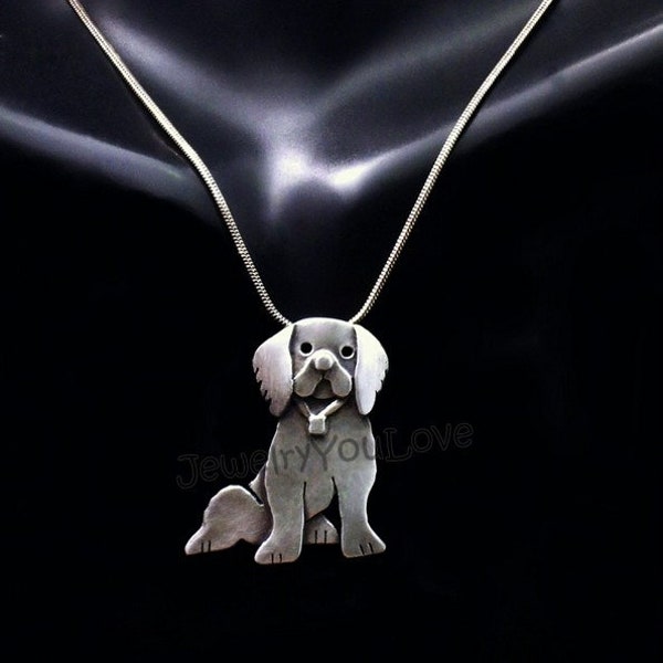 Sterling Silver Dog/Pet/ Cavalier King Charles Spaniel - Charlie