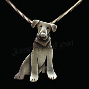 Sterling Silver Mix Breed Dog / Pet Necklace Gibson image 2