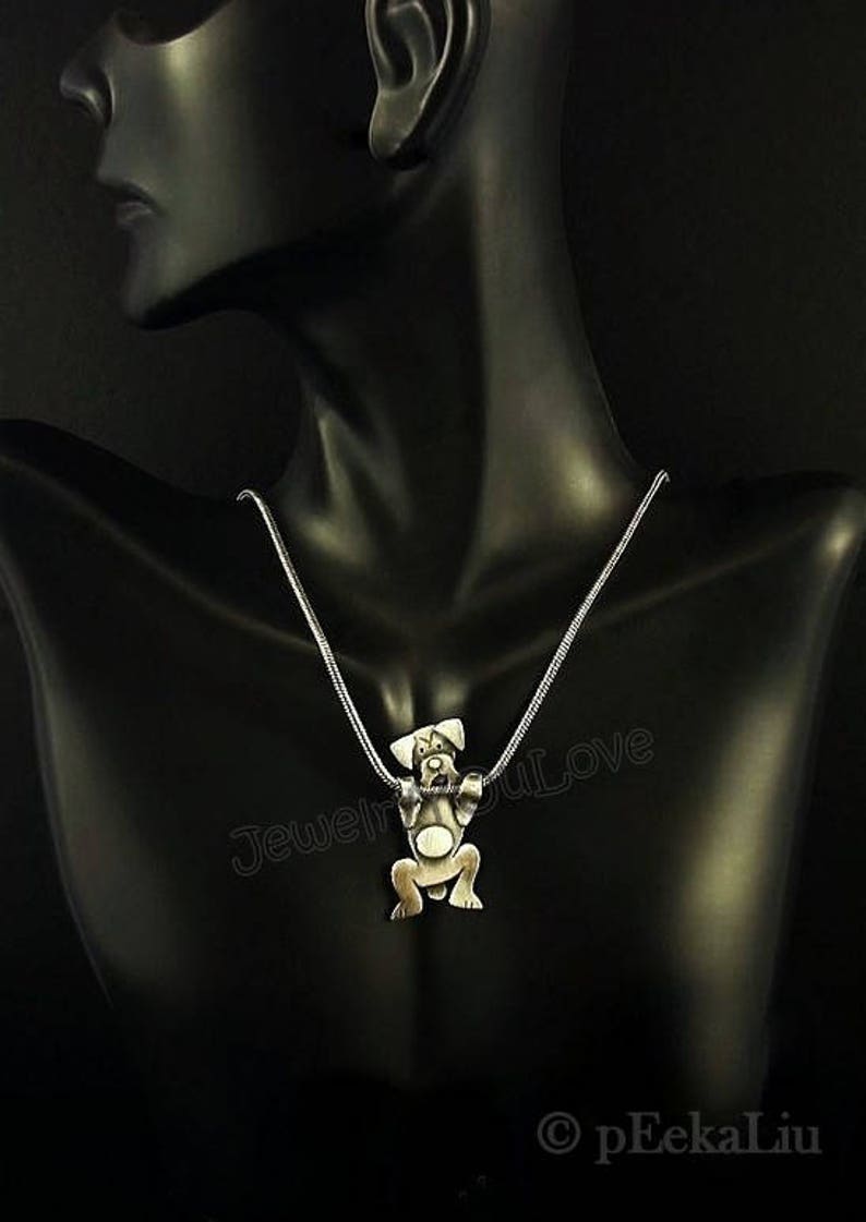 Boxer Necklace / Sterling Silver Dog/pet Boxer Necklace Ruby Etsy UK