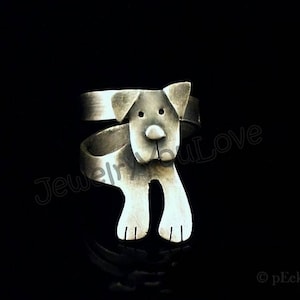 Labrador Ring /Sterling Silver Dog/ Pet Labrador Ring - Buddy