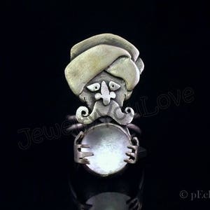 Fortune Teller Ring / Sterling Silver Fortune Teller Ring - Wiseone