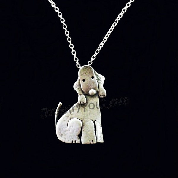 Sterling Silver Dog/Pet Bedlington Terrier - Lamp Chop