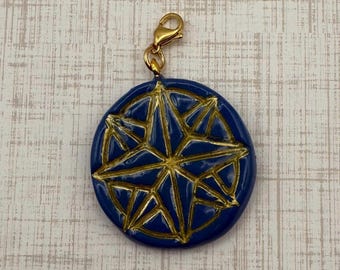 Large Compass Charm | Handmade Travel Charm | Keychain Add-On