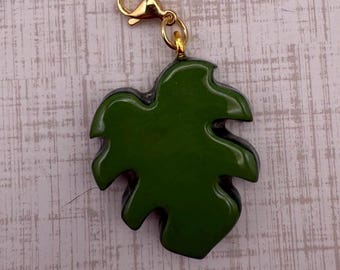 Monstera Charm | Plant lover Bag Charm | Potted Plant Keychain Charm | Collectible Gift
