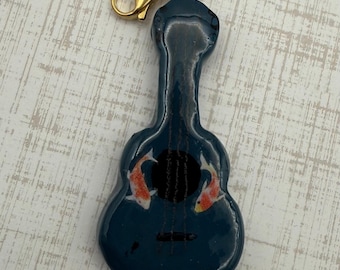 Koi Fish Guitar Charm | Speak Now Era Inspired Bag Charm | Eras Music Keychain Charm | Swiftie Gift